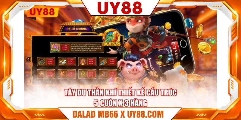 Tây Du Thần Khí thiết kế cấu trúc 5 cuộn x 3 hàng Tây Du Thần Khí thiết kế cấu trúc 5 cuộn x 3 hàng